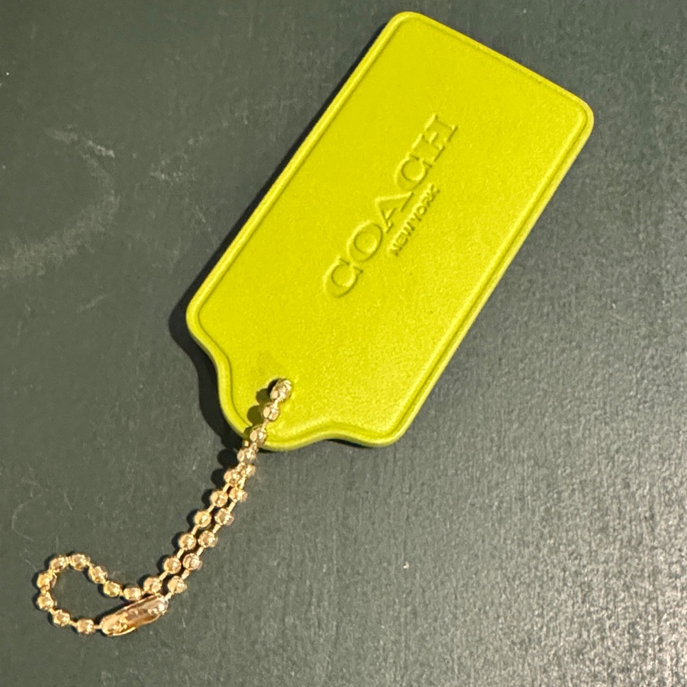 CUSTOM Coach leather tag